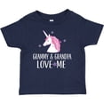 thumbnail image 3 of Inktastic Grammy and Grandpa Love Me Girl Unicorn Girls Baby T-Shirt, 3 of 5