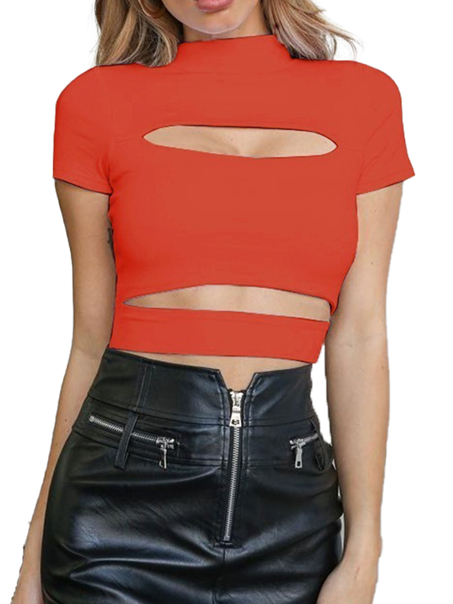 plain cropped t shirt