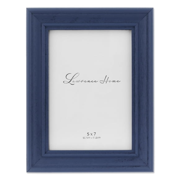 Marco de fotos Lawrence Frames Durham, color azul marino desgastado, 5 x 7 pulgadas