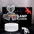 thumbnail image 4 of Luz de noche para niñas, lámpara de ilusión óptica 3D, lámpara de mesita de noche que cambia de color, lámpara de mesa táctil, decoración para el Día de la Madre, regalo para niños, mujeres y niñas (, 4 of 5