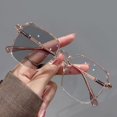 thumbnail image 2 of Gafas de sol con montura súper grande y cambio de color liso. La montura grande de alta gama hace que el rostro parezca pequeño. Estilo coreano., 2 of 2