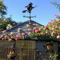 thumbnail image 3 of Weathervane Weather Wind Speed Weather Vane Vane Wind Direction Indicator Measuring Tool Garden Yard, Easy to Assemble Witch Black, 3 of 8