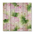 thumbnail image 3 of Designart 'Ancient Pink Lotuses In The Pond IX' Traditional Print on Natural Pine Wood, 3 of 5