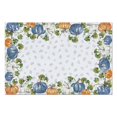 thumbnail image 2 of Cloth Placemats Set Of 6 Linen Durable Table Mats White Blue Pumpkin Leaf Place Mats for Dining Table Kitchen, 2 of 2