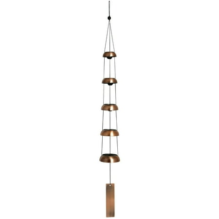 Woodstock Wind Chimes Signature Collection, Woodstock Temple Bells, Quintet, 32'' Copper Wind Bell TB5C