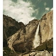 thumbnail image 3 of Ambesonne America Duvet Cover Set, Waterfall Yosemite Park, 2-Calking, Brown Reseda Green, 3 of 6