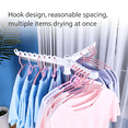 thumbnail image 6 of Stainless Steel Clothes Drying Rack, 59-Inch Folding Laundry Rack for 27 Pieces of Clothes, White and Silver, 6 of 7