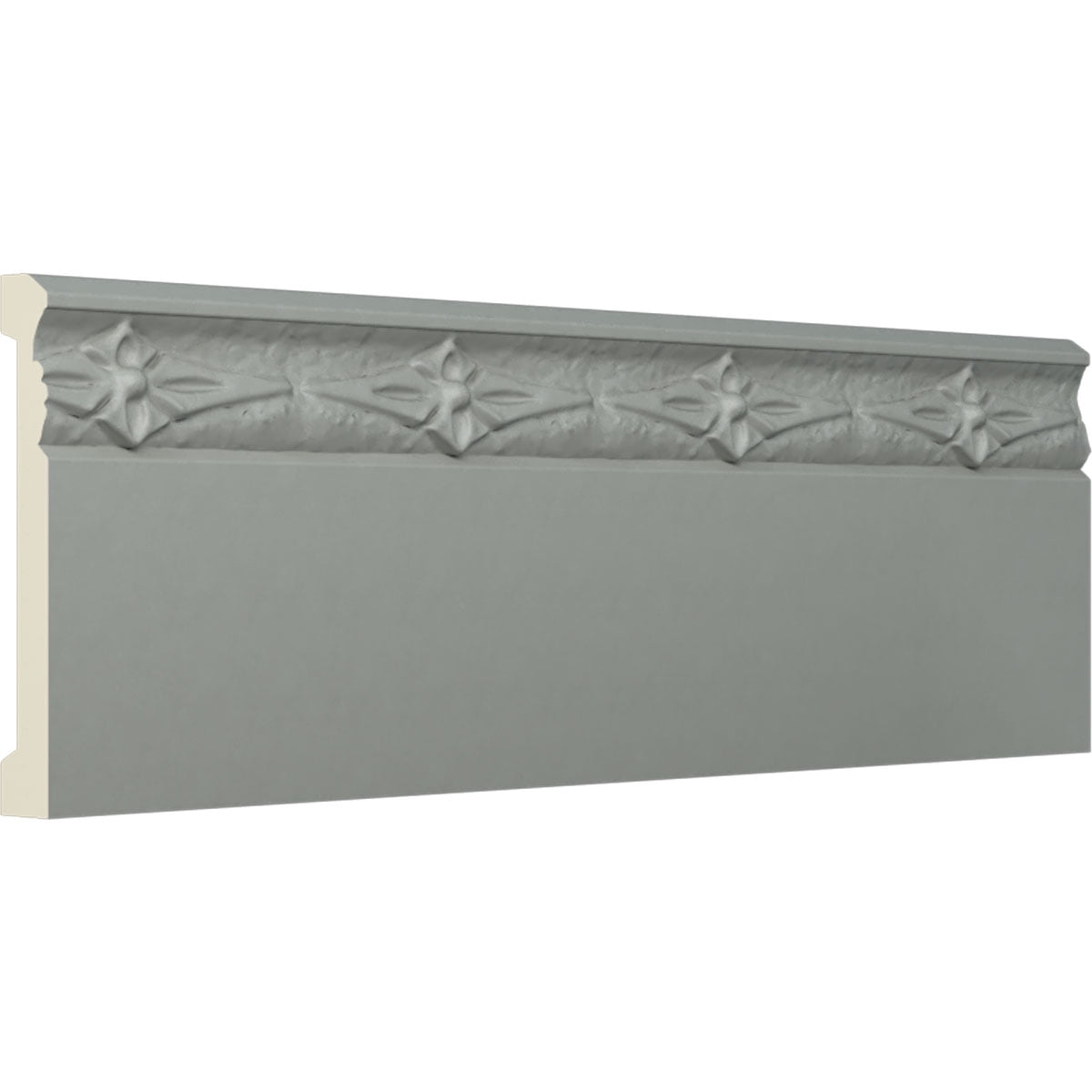 Ekena Millwork 4"H x 5/8"P x 94 1/2"L Sussex Baseboard Moulding