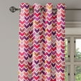 thumbnail image 2 of Ambesonne Colorful Grommet Curtain, Arrow Chevron Geometry, 50" x 108", Multicolor, 2 of 6