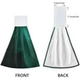 thumbnail image 4 of Coolnut Hunter Green Kitchen Hanging Towel 2PCS, Soft Absorbent Hand Towel Home Decorative Wipe a Towel with Hook & Loop Hanging Tie Towel for Kitchen, Bathroom, Toilet, etc Washcloth Gift, 4 of 7