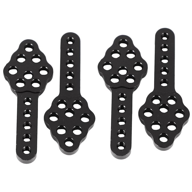 4Pcs CNC Metal Mount Adjust Height Angle Stand for RC Crawler Car Axial SCX10 90046 D90 D110,Black