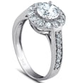 thumbnail image 2 of Lina Jewel 14K White Gold Plated Women's Ring - 1.8 Ct Lab Created Round Cut Diamond Ring - Engagement & Wedding Rings - Diamond Gifts for Women's Collection, 2 of 3