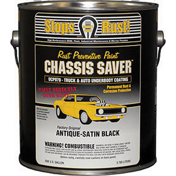 Magnet Paints UCP970-01 Antique Satin Black Rust Preventive Automive Body Paint, 1 Gallon