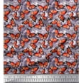 thumbnail image 1 of Soimoi Poly Georgette Fabric Texture & Butterfly Decor Fabric Printed Yard 52 Inch Wide, 1 of 1