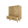 thumbnail image 5 of Limari Home Claire Contemporary Veneer Wood and Metal Chest in Walnut Natural, 5 of 10