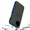 thumbnail image 3 of For Apple iPhone 12 Pro / iPhone 12 6.1 inch Slim Transparent Matte Colored Frame Shockproof Hybrid Case Cover Black, 3 of 7
