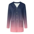 thumbnail image 5 of GEWSEY Cardigan Sweaters for Women Lightweight Open Front Long Sleeve Cardigan with Pocketes Fall Trendy Gradient Clothes (Dark Purple, XXL), 5 of 8