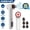 White, variant on INSMART Electric Blackhead Remover - Pore Vacuum Cleaner with Heating Mode, 3 Suction Levels & 5 Attachments, Facial Comedone Extractor Kit for Deep Cleansing