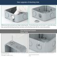 thumbnail image 2 of Enchufe individual para exteriores, toma de corriente impermeable, toma de corriente de pared, cubierta de enchufe de interruptor, caja de enchufe de pared resistente a la intemperie para ex, 2 of 4
