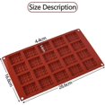 thumbnail image 4 of 2 Pcs Moule Gaufres, Bakeware Moule Biscuit Outil Cuisson de Cuisine Moules Biscuits Aux Gaufres en Silicone 20 Trous, pour Gteaux, Biscuits, Bage, 4 of 5