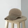 thumbnail image 4 of Gorra de béisbol de malla transpirable para mujer | Sombrero de protección solar de verano | Visera de nailon ajustable | Gorra ligera para deportes al aire libre | Multicolor de moda | 59x14x8.5cm, 4 of 5