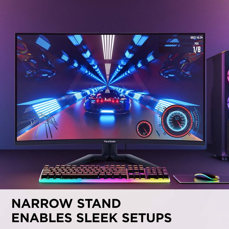ViewSonic VX3228C-2K 32 Inch 1440p Curved Gaming Monitor with 1ms