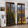 thumbnail image 5 of Landscape Blackout Curtains, Autumn Rustic Forest Maple Window Treatments for Kitchen Home Bedroom Living Room Drapes 84x84 Inch, 5 of 5