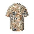 thumbnail image 2 of Xecao offers the Floral Paisley for Men's Casual Short-sleeved Shirt, a button-up collared shirt with a pocket, perfect for beach vacations and yacht travel in the XX-Large size., 2 of 7