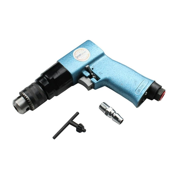 Colaxi Air Drill Pneumatic Right Angle Drill Hand Drill,Low Vibration,Tool Professional Compact 10mm for Personal DIY Repair Machine