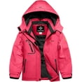 thumbnail image 1 of Girl's Waterproof Ski Snow Jacket Fleece Windproof Winter Jacket with Hood, 1 of 7