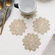 thumbnail image 1 of 1 posavasos para bebidas, copos de nieve navideños, mantel individual de PVC para cocina, manteles individuales para mesa, manteles individuales con aislamiento térmico para comedor, 1 of 3