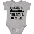 thumbnail image 3 of Inktastic Chicago Illinois Someone Loves Me Skyline Boys or Girls Baby Bodysuit, 3 of 5
