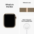 thumbnail image 2 of Apple Watch Series 8 GPS + Cellular 41mm Gold Stainless Steel Case with Gold Milanese Loop. Fitness Tracker, Blood Oxygen & ECG Apps, Always-On Retina Display, 2 of 9
