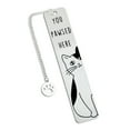 thumbnail image 1 of Regalos de marcapáginas únicos para amantes de los gatos para mujeres y hombres, marcapáginas lindos, accesorios de lectura para amantes de los libros y amantes de los gatos, tono plateado, 1 of 7