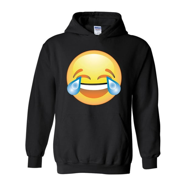 IWPF Unisex Emoji Laughing Tears Hoodie Sweatshirt