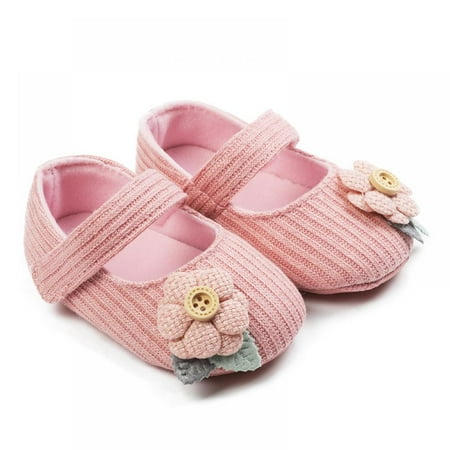 

Baozhu Baby Girls Infant Non-Slip Bowknot Newborn Princess Dress Wedding Shoes Toddler First Walkers