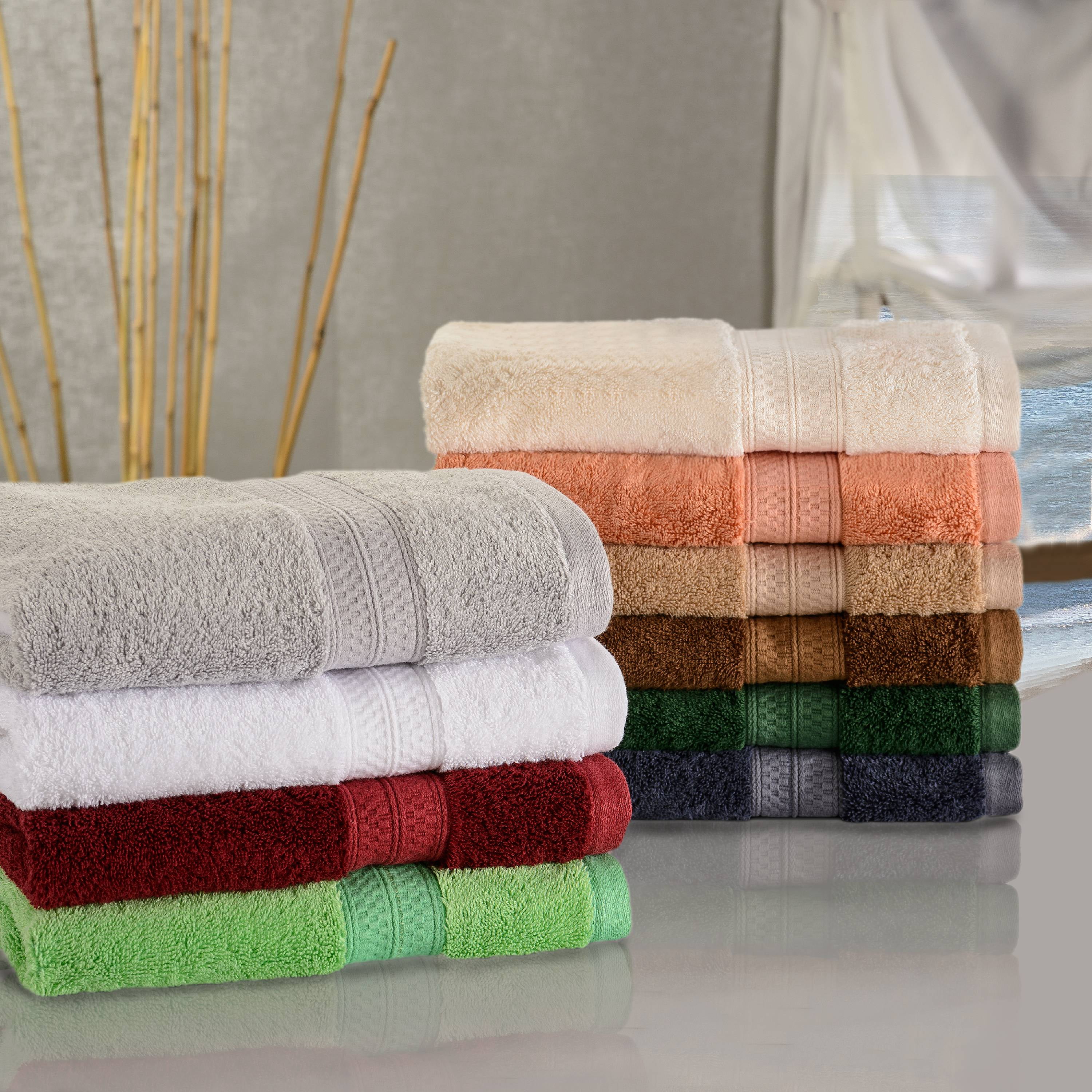 Impressions Clavell 12-Piece Rayon from Bamboo Face Towel Set