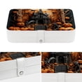 thumbnail image 4 of Halloween Portable PU Leather Jewelry Organizer Stand Display Case Earring Organizer with Removable Compartment, 4 of 6