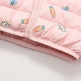 thumbnail image 5 of Hicidod Toddler Winter Coats Cute Bear Ears Hooded Zipper Baby Down Jacket Cartoon Print Light Puffy Puffer Outwear, 5 of 7