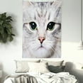 thumbnail image 4 of Cat Tapestry, Cute Cat Print Kitten Kitty Closeup Portrait Digital Photography Lovely Domestic Pet, Wall Hanging for Bedroom Living Room Dorm Decor, 40W X 60L Inches, Grey Ivory, by Ambesonne, 4 of 5
