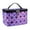 Purple, variant on Qholemyo Exquisite Large Capacity Portable Makeup Bag Travel Toiletry Storage Organizer Cosmetic Box Gifts For Women Travel Essentials