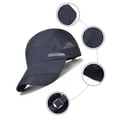 thumbnail image 5 of Black Hombres Mujeres Secado rápido Deportes al aire libre Gorras para correr Gorra de malla de béisbol Gorra con visera, 5 of 5