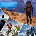 thumbnail image 2 of Telescopic Hiking Trekking Pole, Portable Collapsible Walking Stick for Mountaineering, Camping, Outdoor, 10.5" to 26" Adjustable Length, 2 of 5