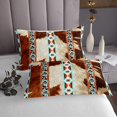 thumbnail image 3 of Erosebridal Rectangle Aztec Coverlet Set King, Western Boho Bedding Set, Rustic Animal Bed Set, Microfiber Bedroom Decor, 3-Piece, 3 of 5