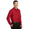 thumbnail image 4 of Port Authority SuperPro Twill Shirt-2XL (Rich Red), 4 of 6