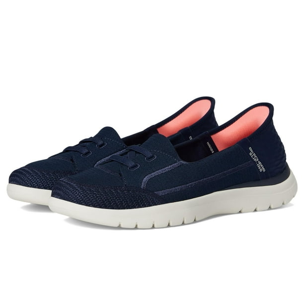 Zapatos Slip-on Skechers On-The-GO Flex Top Notch para Mujer en Azul Marino