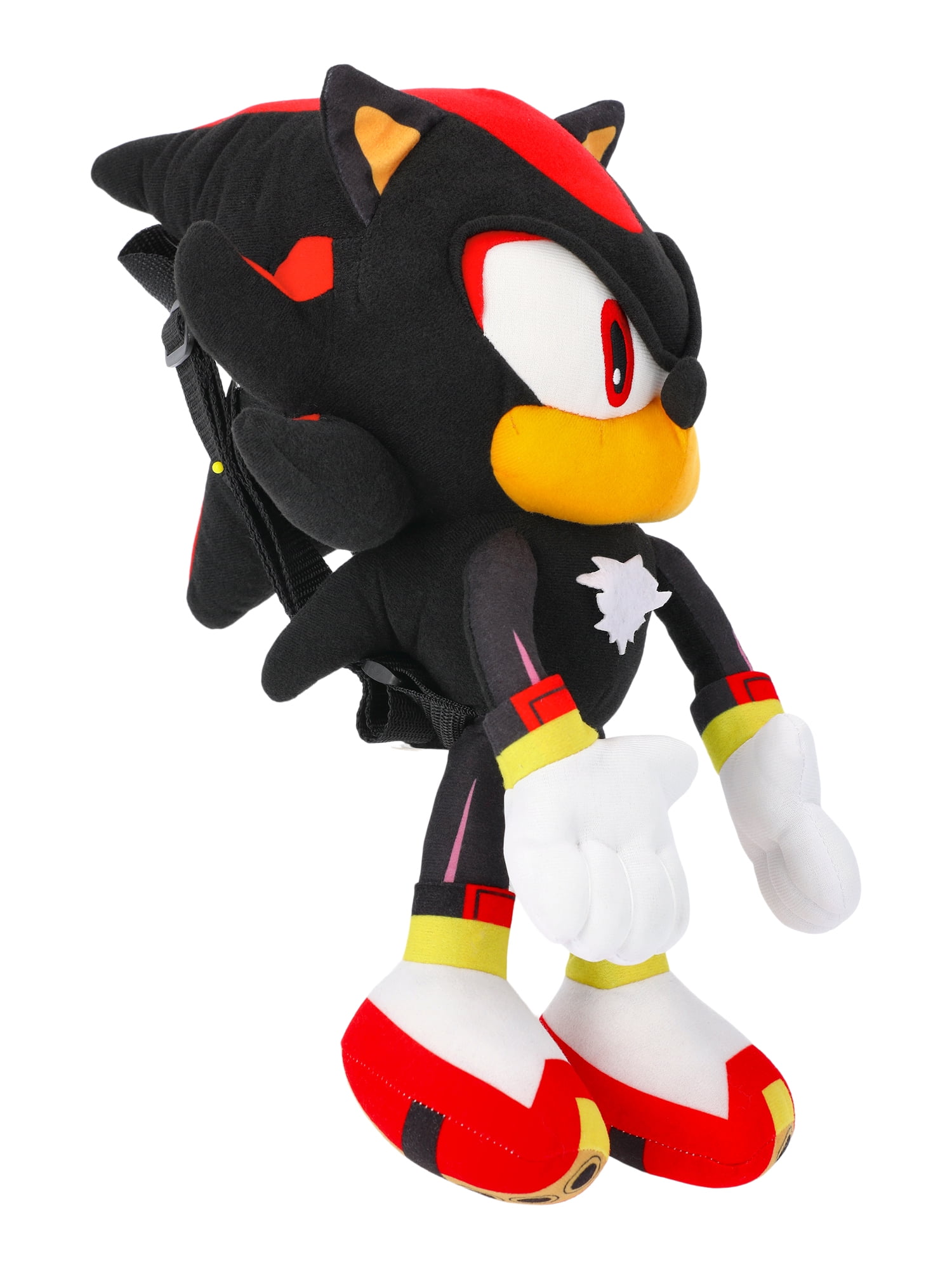 Shadow the Hedgehog Unisex 14" Plush Backpack, Black