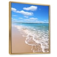 thumbnail image 2 of Designart "Serenity by the Ocean on the Beach I" Nautical & Beach Floater Framed Canvas Art Print, 2 of 7