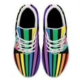 thumbnail image 2 of Unisex Rainbow Sneakers, LGBT Shoes for Men Women Lightweight Breathable Running Shoes White Size 13, 2 of 7