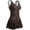 Black Cheery, variant on Women's Plus-Size Flower Printing Shaping Body One Piece Swim Dresses Swimsuit